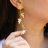Drop Orchid Earrings