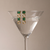Gulika Green Onyx Earrings
